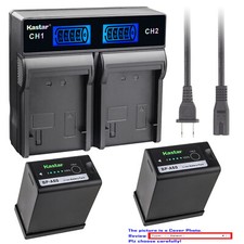 Kastar Decoded Battery AC LCD Dual Rapid for Canon BP-A30 BP-A60 BP-A65 BP-A90