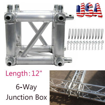Fits Truss Universal 12''  Square Corner Junction Box Cube 2 Way-6 Way