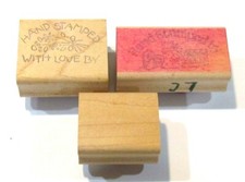 Wood Mount Rubber Stamp You Pick Hand Stamped With Love By Flowers Gifts