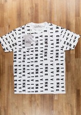  NO CUSTOMS TAX VIVIENNE WESTWOOD white classic letter logo t-shirt Size Medium