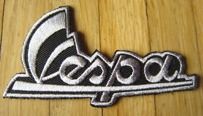 Aufnäher / Aufbügler/ Patch: VESPA - Schriftzug - silber gold - Edel!