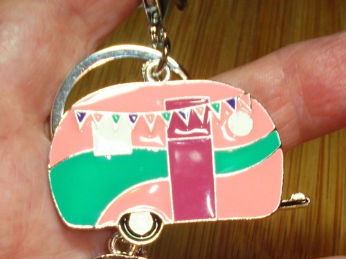 6" Drop Key Ring Bag Charm for Keys, Purse or Beach Bag Bling - Picture 3 of 7