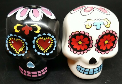 Dia De Los Muertos Sugar Skull Kitchen Décor Salt & Pepper Shakers New
