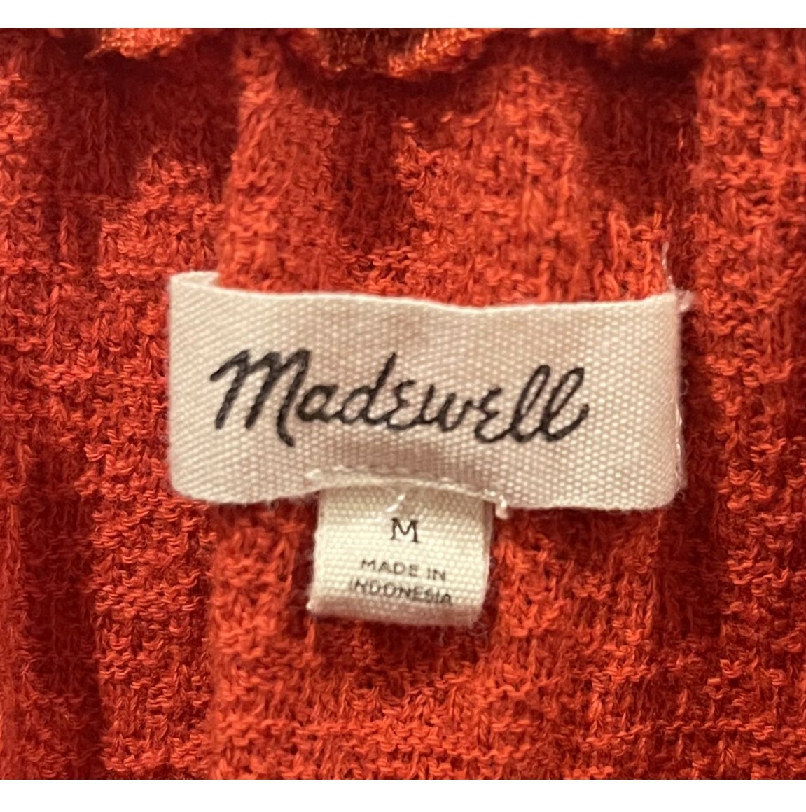 MADEWELL Texture & Thread Rusty Orange Drawstring… - image 3