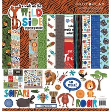 ZOO Safari Wild Collection Pack 12X12 Scrapbooking Kit Photo Play WWS2114 New