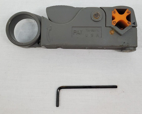 Rotary Coaxial Cable Stripping/Cutter Tool for RG6/RG58/RG59 Coax Wire