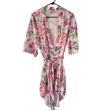 Show Me Your Mumu US One Size Brie Garden Of Blooms Floral Kimono Robe Tie Front