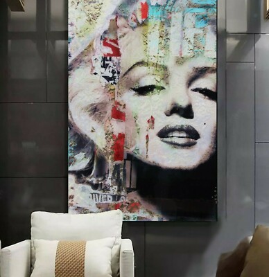 XXL LEINWAND BILD BIS 150x95x5 ''Marilyn Monro'' WANDBILD COLLAGE ABSTRAKT MODERN 
