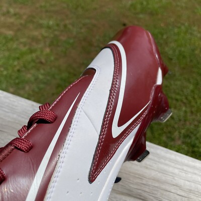 Under Armour MicroG Baseball Metal Cleats 10 Red Gray Lace Up Under Armour Baseball Cleats Men main image 4