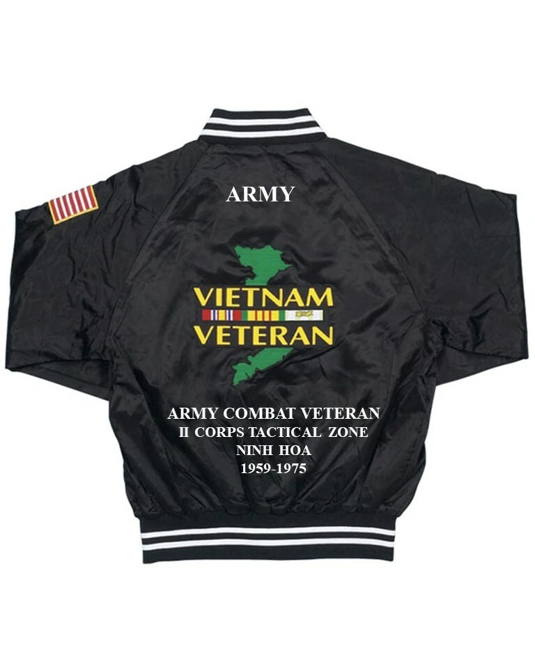 NHA TRANG ARMY COMBAT II CORPS TZ VIETNAM EMBROIDERED SATIN JACKET(BACK ONLY) - Image 4 of 4