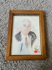 Rare Framed Franklin D. Roosevelt Print of Final Portrait Signed James Roosevelt