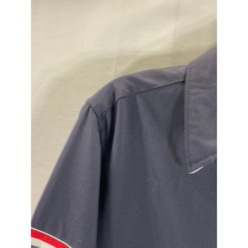 THOM BROWNE Men's Navy Stripe Armband Patch Button-Up Shirt Jacket SZ 1(S) - Picture 3 of 15