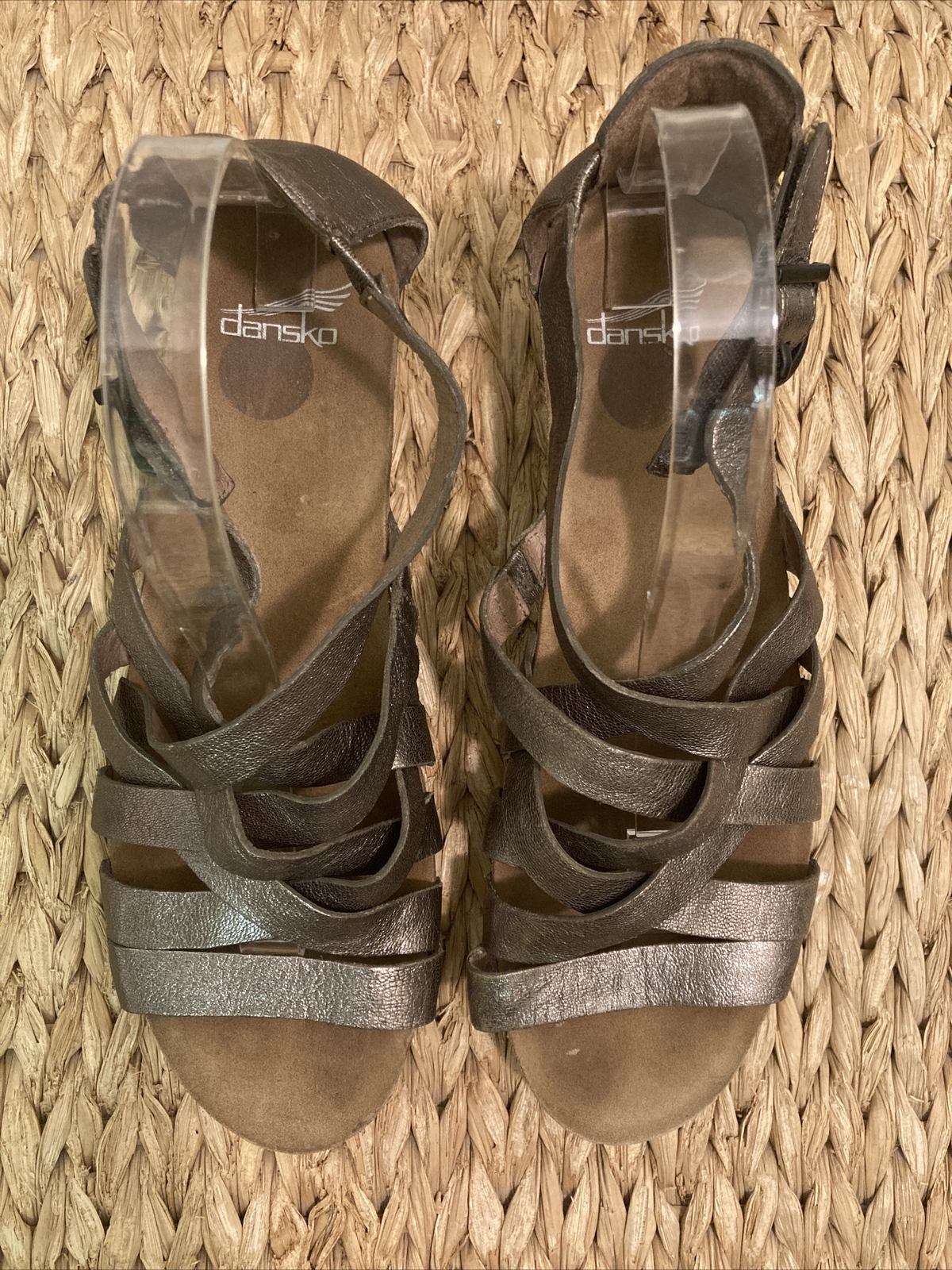 dansko gold sandals