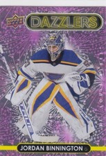 21/22 UD..JORDAN BINNINGTON..DAZZLERS..PINK..SP..# DZ-90..BLUES..COMBINED SHIP
