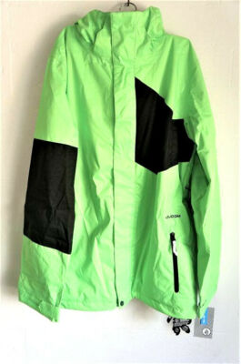 Volcom Herren Snowboardjacke Stone Block Jacke Größe M Electric Green NEU #D23
