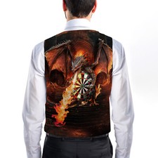 Custom Darts Dragon - Novelty Costume Fancy Dress Waistcoat (4 sizes available)