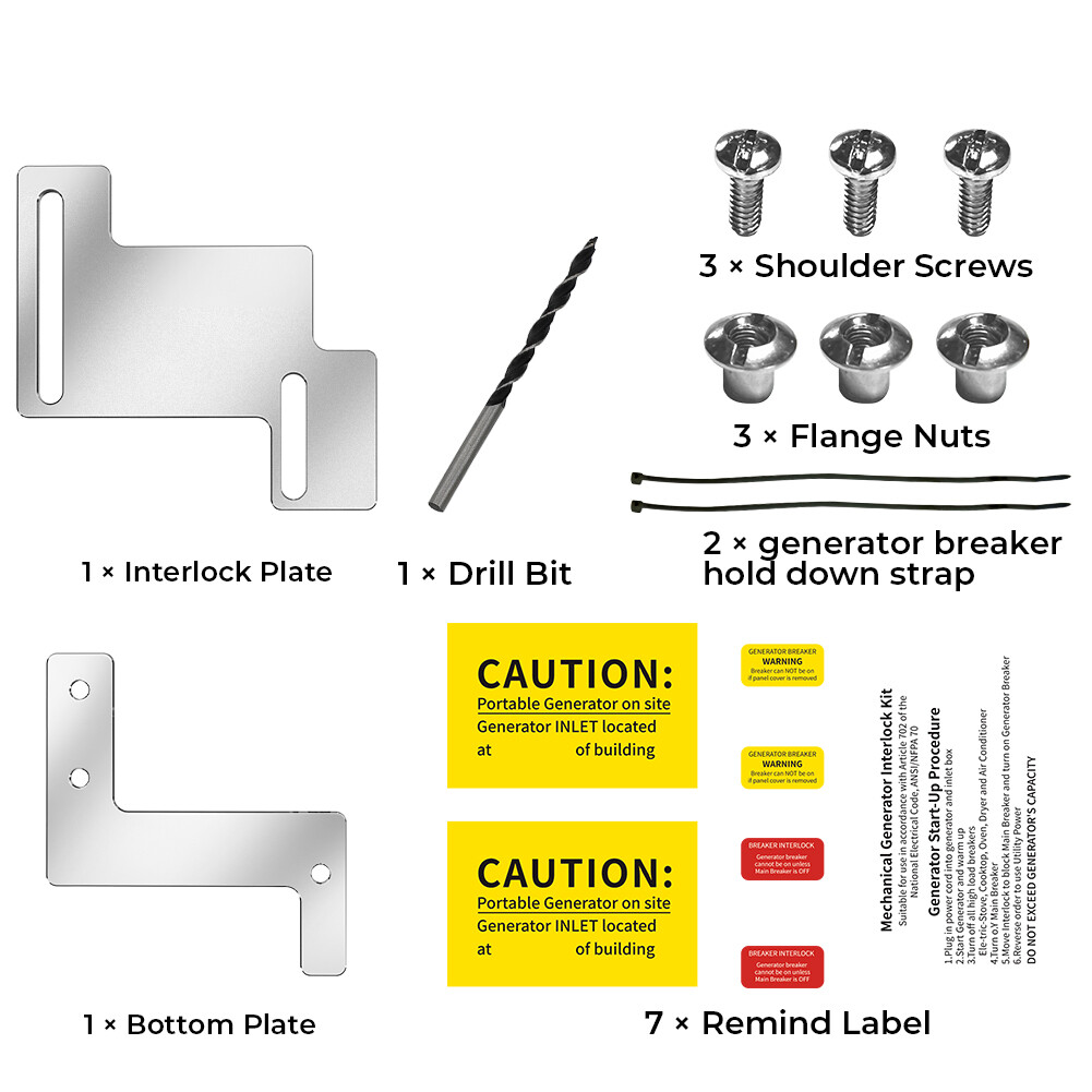 Generator Interlock Kit For Eaton Cutler Hammer 150 200A CH Series LISTED Panel