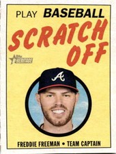 2019 Topps Heritage 1970 Topps Scratch-Off #5 Freddie Freeman NM-MT Braves