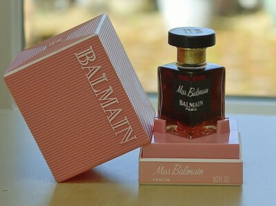 Vintage MISS BALMAIN by BALMAIN splash PURE PARFUM 1/2oz 14ml OLD FORMULA