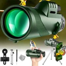 8X42 Monocular Zoom Dual Focus Rubber Armored Telescope for Hunting / Camping