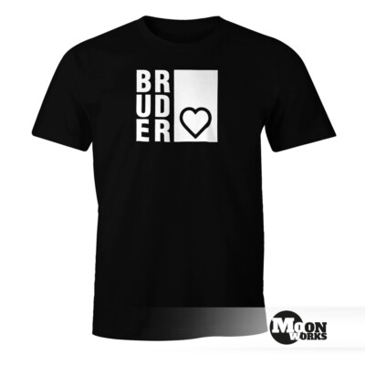 Herren T-Shirt Bruderherz Bruder Geschenk Geburtstag FunShirt Moonworks 