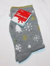 Women's Christmas Holiday Stocking Stuffer Single Pair of Socks Size 9-11