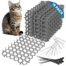 18 Pack Cat Deterrent Scat Mat for Cats - 8 x 6 Inch Cat Spike Mat with 1 Inc...