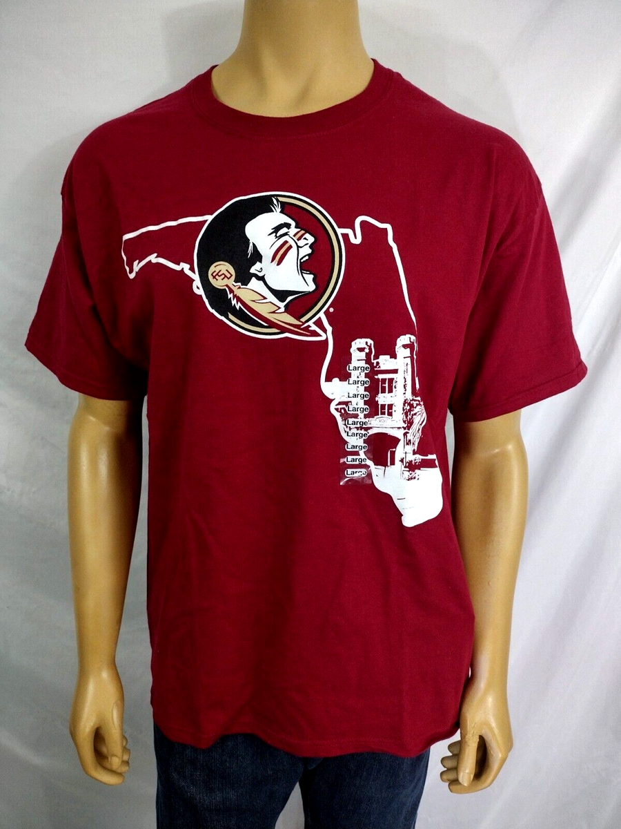 FLORIDA STATE SEMINOLES T-Shirt NCAA Champion Football Maroon SS - Main Image