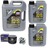MotoröL Set 5W-40 Liqui Moly 7 Liter + ÖLfilter + Schraube FüR Toyota Avensis