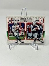 2010 Topps Football Gridiron Lineage Troy Aikman Tony Romo Card #GL-AR