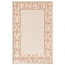 SAFAVIEH Outdoor BMU815C Bermuda Collection Ivory / Beige Rug