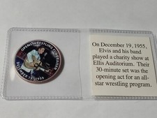 Elvis Presley Colorized Half Dollar Opens Wrestling Fundraiser