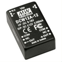 Meanwell DCW12C-05, Dc Dc-Wandler, 36-72V:+ -5V 1200Ma 12W