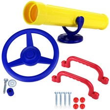XXL Zubehörset Spielturm Lenkrad + Fernrohr + 2 Handgriffe Sparset Zubehör Set