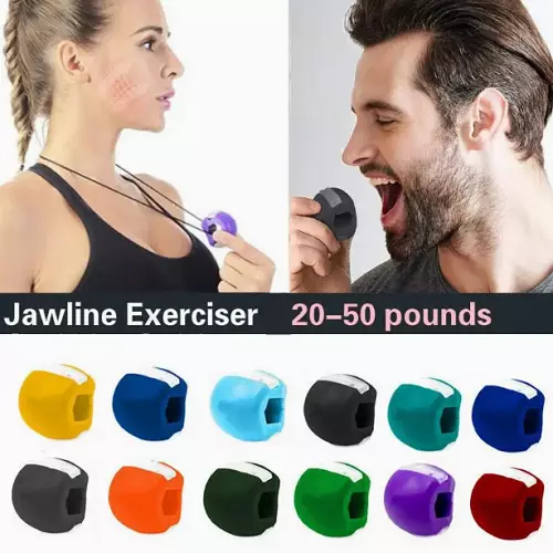 3PCS Jawline Exerciser Mouth Exercise Fitness Ball Neck Face Jaw Trainer Toning - Picture 13 of 16