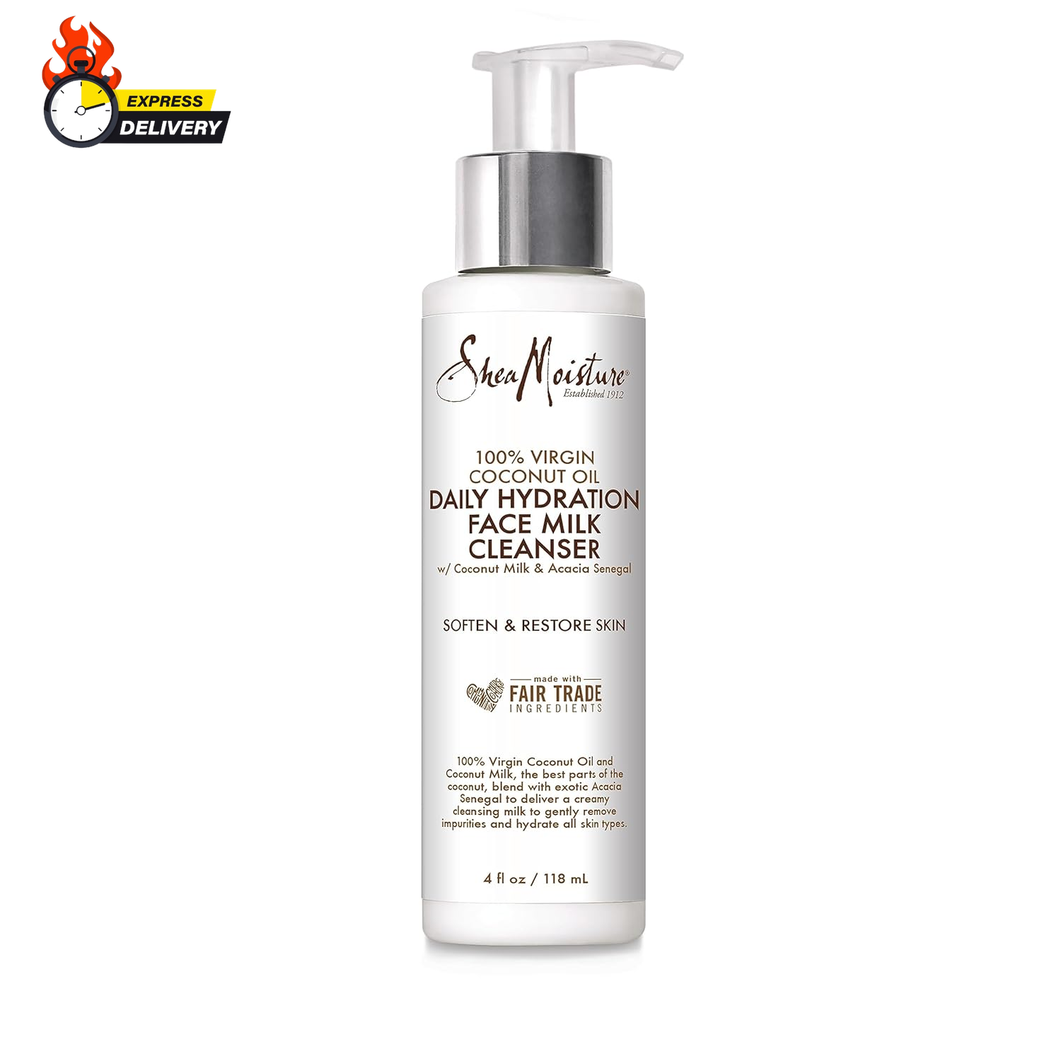 Face Wash for Women & Men - Hydrating Facial Cleanser with 100% Virgin Coconut O-image