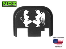 NDZ Glock 17 19 Gen 1-4 Slide Cover Back Plate Aluminum - Naughty And Nice Girls