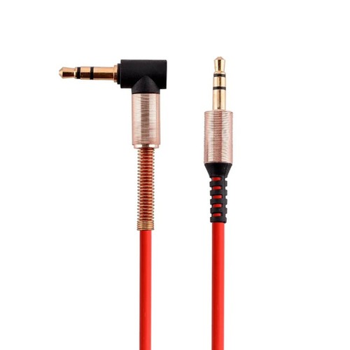 AUX Cable Cord L-Shaped 3.5mm Male to Male Right Angle Car Audio Headphone Jack - Picture 9 of 14