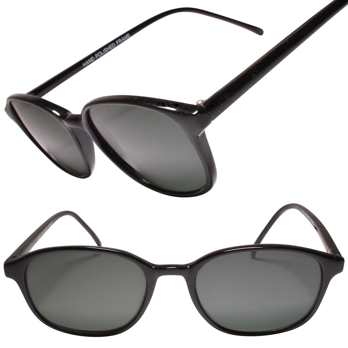 Old School Deadstock Hippie Genuine Vintage Black Small Rectangle