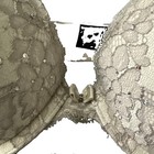 Victoria's Secret Bombshell Plunge Push-Up Bra Gray Lace Rhinestones 32B — photo 4