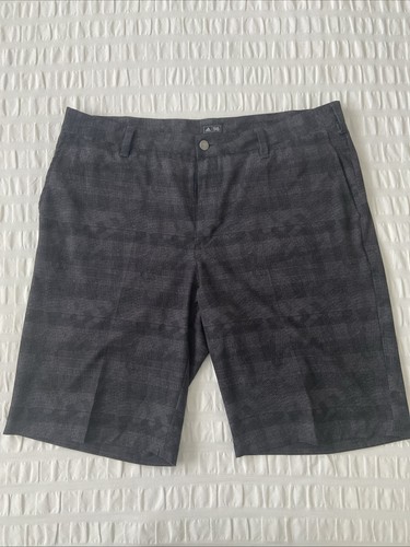Adidas Men's Size 36 Golf Shorts Black Tonal Print Ultimate365 Performance