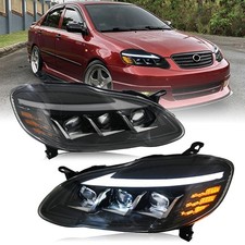 Pair Led Headlight For Toyota Corolla Ce Le Sedan 2003-2008 Front Lamps Assembly