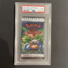 Venusaur Base Set 1st Edition Foil Pack PSA 9 KOREAN Booster Pack Pokemon 🍃