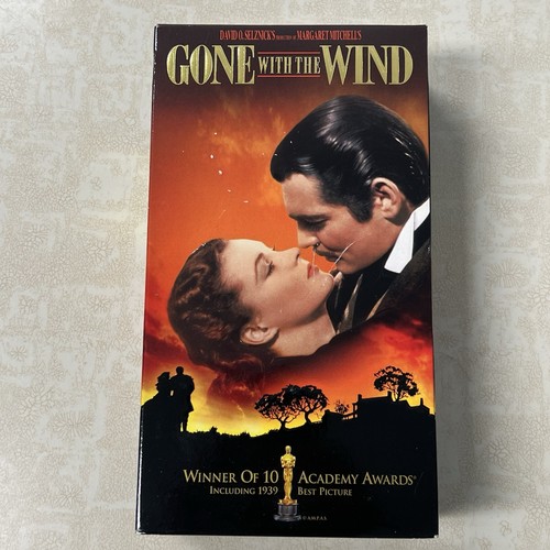 Gone With The Wind VHS 1998 1939 Video Tape Remastered 2 Movie Tapes Clark Gable