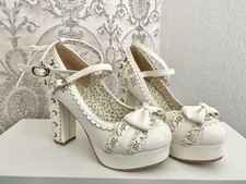 Lolita Shoes Heels White