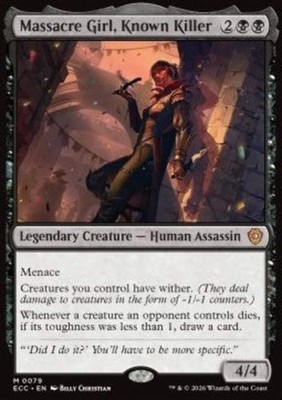 Massacre Girl, Known Killer - Commander: Lorwyn Eclipsed (Mythic) [ECC-79]