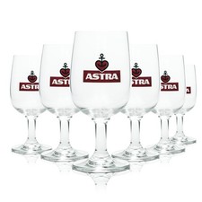 6x Astra Bier Glas Pokal 0,2l Ritzenhoff Tulpe Gl&auml;ser Kiez Brauerei St Pauli Bar