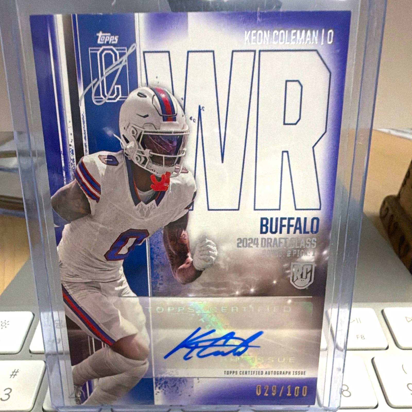 Keon Coleman Topps Signature Class Rookie Class Autograph Variation #RCAKC Base