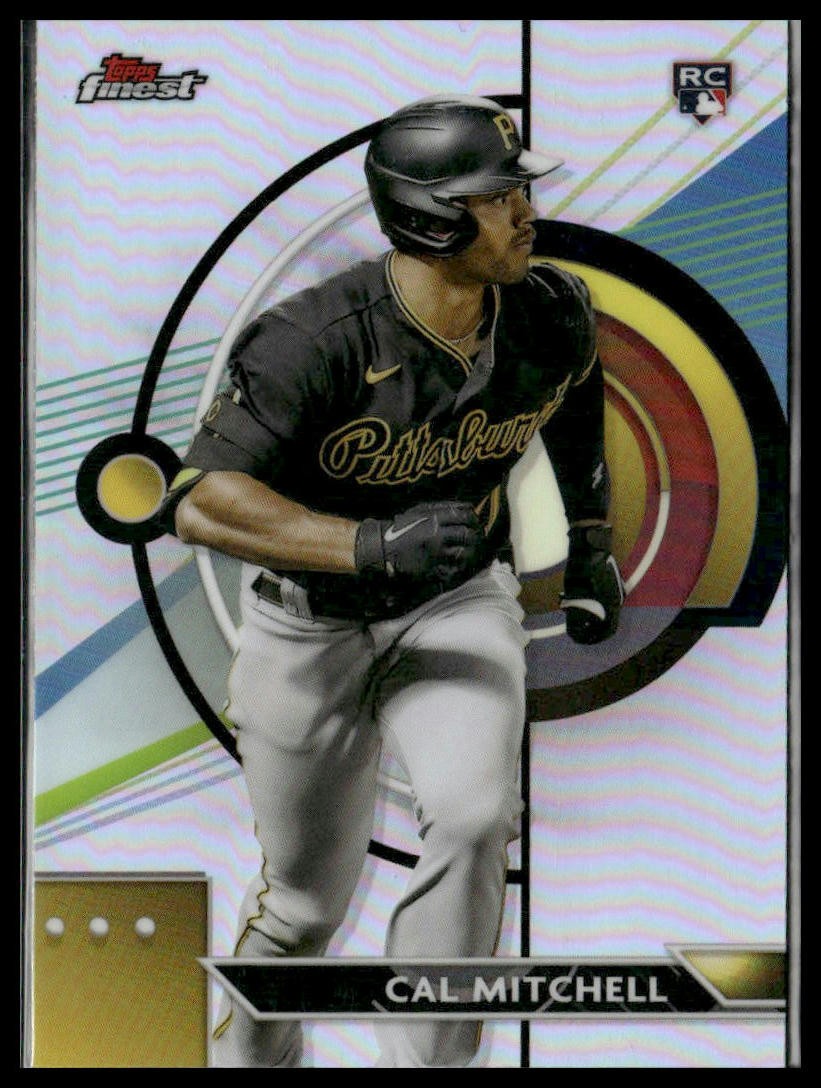 Cal Mitchell 2023 Finest Refractor RC #31 Pittsburgh Pirates