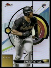 Cal Mitchell 2023 Finest Refractor RC #31 Pittsburgh Pirates